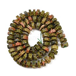 Natural Unakite Beads Strands&nbsp;G-F796-A07-01
