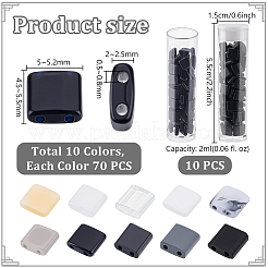700Pcs 10 Colors Opaque Acrylic Slide Charms&nbsp;OACR-PH0004-53