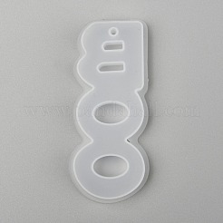 Halloween DIY Word BOO Pendant Silicone Molds&nbsp;DIY-P006-42