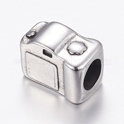 304 Stainless Steel European Beads&nbsp;STAS-P173-091AS