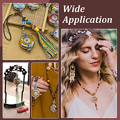 6Pcs Ethnic Style Zinc Alloy with Resin Connector Charms&nbsp;FIND-PH0028-05B