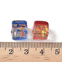 Baking Paint Handmade Gold Sand Lampwork Beads&nbsp;LAMP-P072-01B-M