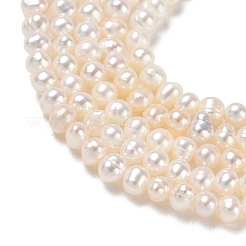 Natural Cultured Freshwater Pearl Beads Strands&nbsp;PA-CBAC463-35