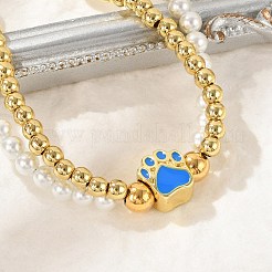 Brass Multi-strand Bracelets&nbsp;BJEW-M056-09G