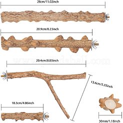 Wood Perch Bird Platform&nbsp;AJEW-GA0001-30
