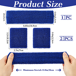 Polyester Elbow Sleeves and Headband&nbsp;AJEW-WH20010-49A