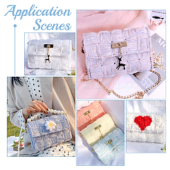 Plastic Mesh Canvas Bag Sheets&nbsp;LS-DIY-WH0045-39A