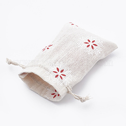 Polycotton(Polyester Cotton) Packing Pouches Drawstring Bags&nbsp;X-ABAG-T006-A18