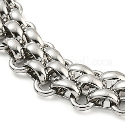Non-Tarnish 304 Stainless Steel Chain Necklaces&nbsp;NJEW-P298-01B-P