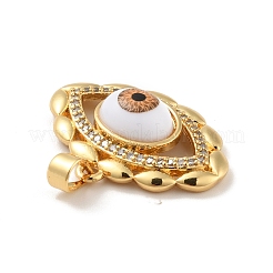 Brass Micro Pave Cubic Zirconia Pendants&nbsp;KK-B059-44G-D