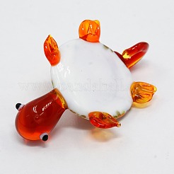 Handmade Inner Flower Gold Sand Lampwork Pendants&nbsp;LAMP-I002-M