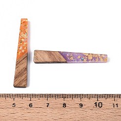 Opaque Resin and Walnut Wood Pendants&nbsp;RESI-T060-22A