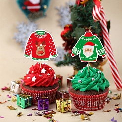 8Pcs Ugly Sweater Cupcake Toppers&nbsp;PW-WG1075E-01