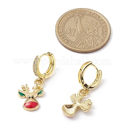 Alloy Enamel Hoop Earrings&nbsp;EJEW-JE06159-02