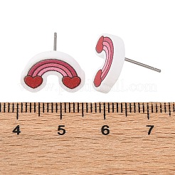 Wood Stud Earrings&nbsp;EJEW-M063-01H