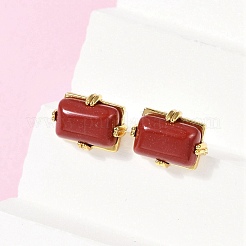 Brass Stud Earrings&nbsp;KK-F358-03G-01