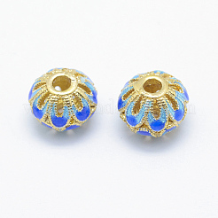 Electroplate Brass Enamel Beads&nbsp;KK-K185-02A-RS