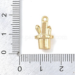 Brass Micro Pave Clear Cubic Zirconia Pendants&nbsp;KK-G545-17G