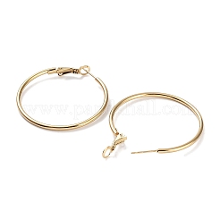 Ring 304 Stainless Steel Hoop Earrings for Women Men&nbsp;EJEW-B049-02D-G