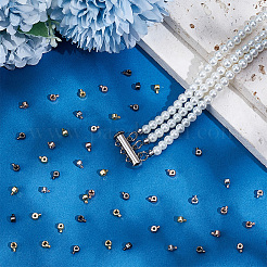 60Pcs 4 Colors Brass Crimp Beads&nbsp;KK-PH0014-91