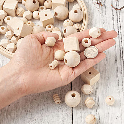 Unfinished Wood Beads&nbsp;WOOD-TA0002-14