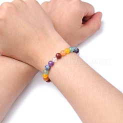 Mixed Gemstone Stretch Bracelets&nbsp;BJEW-Q667-04