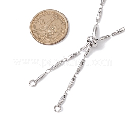 2Pcs 2 Colors Ion Plating(IP) 304 Stainless Steel Slider Necklace Makings&nbsp;AJEW-JB01268