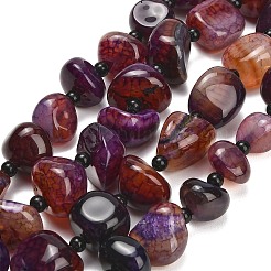 Natural Dragon Veins Agate Beads Strands&nbsp;GG-L001-I01-01D