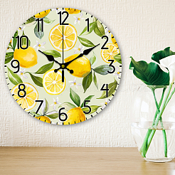 MDF Printed Wall Clock&nbsp;HJEW-WH0058-010