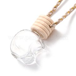 Empty Glass Perfume Bottle Pendants&nbsp;HJEW-C009-02
