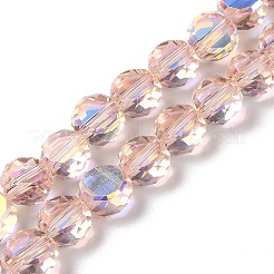 Transparent Electroplate Glass Beads Strands&nbsp;GLAA-Q099-D01-M02