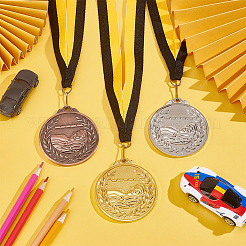3Pcs 3 Colors Alloy Award Swimming Medal&nbsp;AJEW-FG0003-36