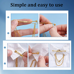 4Pcs 2 Colors Alloy Hanging Chain Brooch&nbsp;FIND-GA0008-66