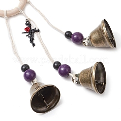 Halloween Theme Iron Bell Pendant Decoration&nbsp;HJEW-JM02477