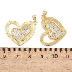 Mother's Day Brass Cubic Zirconia Pendants&nbsp;KK-L251-07G-05
