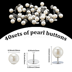 40Pcs Plastic Cap Nail Button&nbsp;DIY-GF0011-50