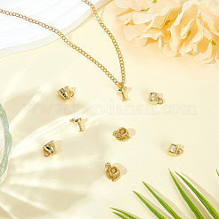 8Pcs 4 Styles Brass Pendants&nbsp;KK-BBC0023-95