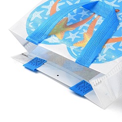 Summer Beach Theme Printed Flip Flops Non-Woven Reusable Folding Gift Bags with Handle&nbsp;ABAG-F009-E04