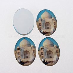The White House Photo Glass Oval Cabochons&nbsp;X-GGLA-N003-18x25-F21