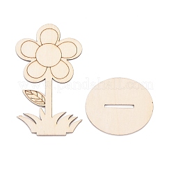 DIY Unfinished Wood Flowers Cutout&nbsp;WOOD-P017-04