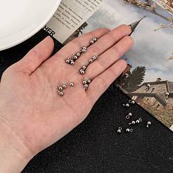 Tarnish Resistant 201 Stainless Steel 3D Ball Round Charms Pendants&nbsp;STAS-Q171-05