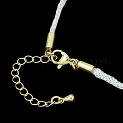 3.5MM Polyester Metallic Cord Braided Cord Necklace Making&nbsp;FB-CBAA152-01G-08