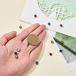Faceted Glass Charms&nbsp;RGLA-CJ0001-03