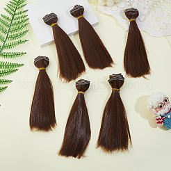 Plastic Long Straight Hairstyle Doll Wig Hair&nbsp;LS-DIY-WH0588-49B