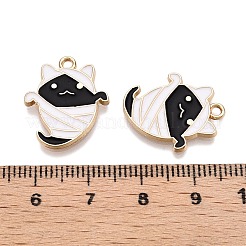 Halloween Theme Rack Plating Alloy Enamel Pendants&nbsp;ENAM-N056-355B