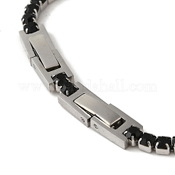304 Stainless Steel Rhinestone Cup Chain Bracelets&nbsp;BJEW-S002-01E