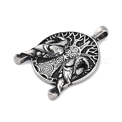 304 Stainless Steel Pendants&nbsp;STAS-Q339-03A-AS