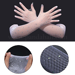 Polyester Mesh Long Gloves&nbsp;AJEW-WH20020-003A