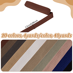 40 Yards 10 Colors Polycotton Ribbon&nbsp;OCOR-NB0002-54