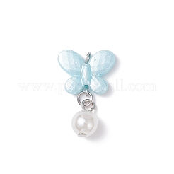 Opaque Acrylic Butterfly Pendants&nbsp;PALLOY-JF04289-01
